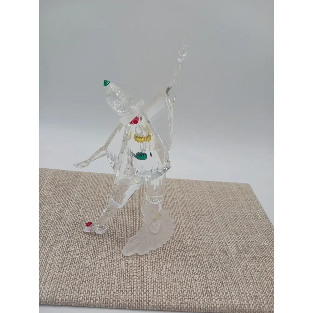 Swarovski SCS Pierrot The Jester Figurine 1999 Annual Edition with Box & Stand